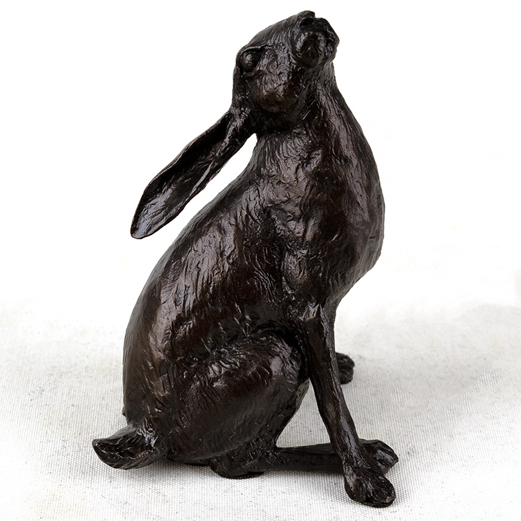 Michael Simpson, Bronze, Medium Hare Moon Gazing
