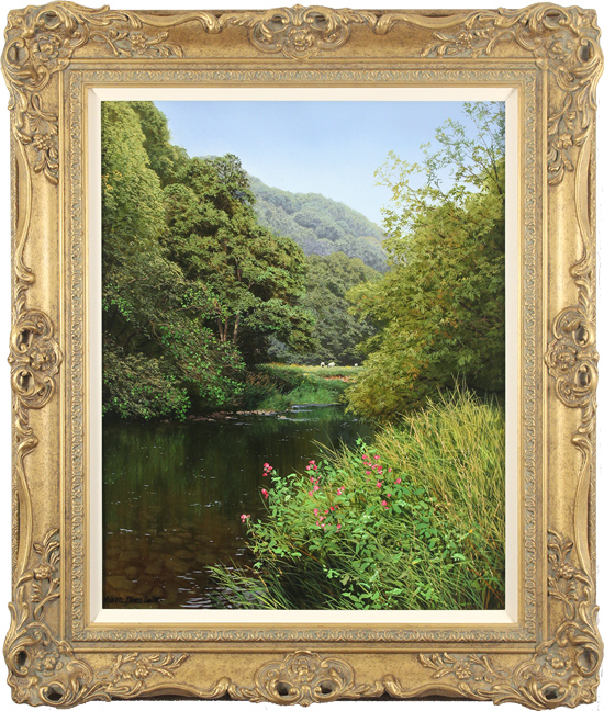 Michael James Smith, Original oil painting on canvas, River Derwent, click to enlarge