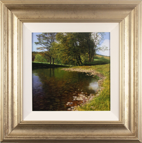 Michael James Smith, Original oil painting on panel, The River Wye, Derbyshire, click to enlarge