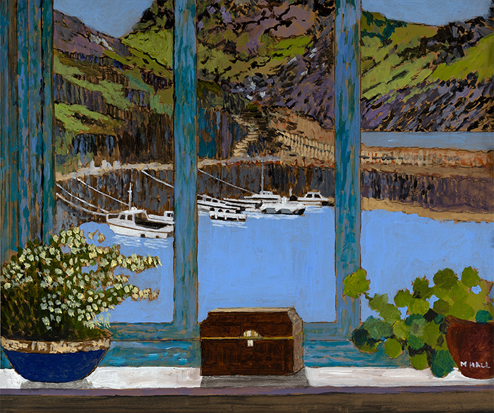 Mike Hall, Original acrylic painting on board, Boscastle