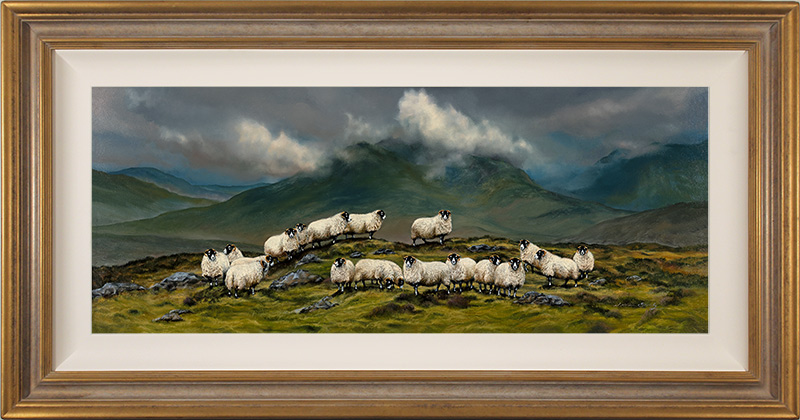 Natalie Stutely, Original oil painting on panel, The Swaledales