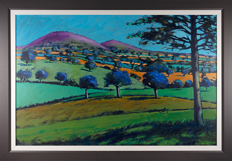 Paul Powis, Original acrylic painting on board, Towards North Hill