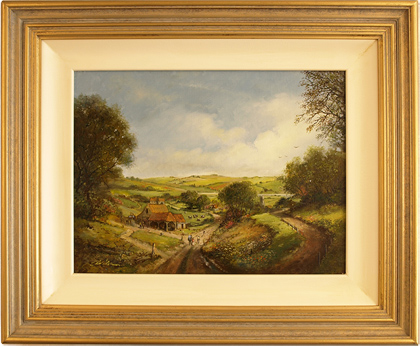 Paul Wilson, Original oil painting on canvas, The Yorkshire Wolds, above Pocklington, click to enlarge