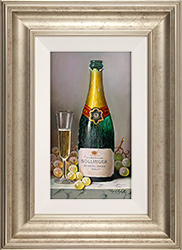 Raymond Campbell, Original oil painting on panel, A Raised Glass
