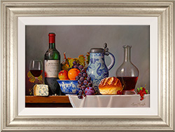 Raymond Campbell, Original oil painting on panel, Feast for the Senses