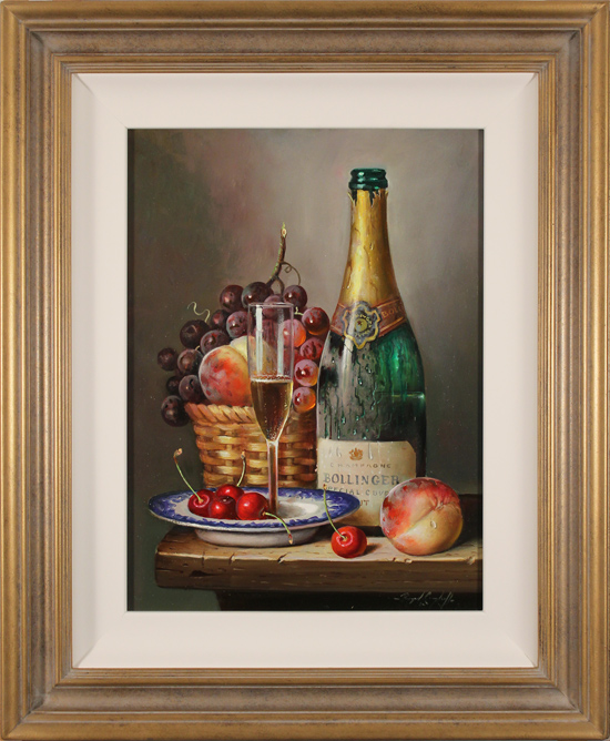 Raymond Campbell, Original oil painting on panel, Bollinger Bounty, click to enlarge