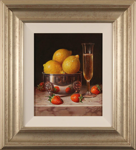 Raymond Campbell, Original oil painting on panel, Pleasure for the Palate, click to enlarge