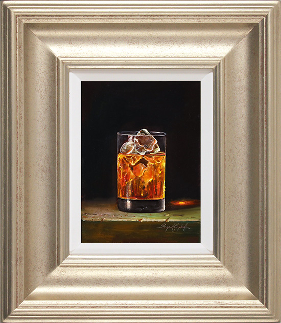 Raymond Campbell, Original oil painting on panel, A Wee Dram, click to enlarge