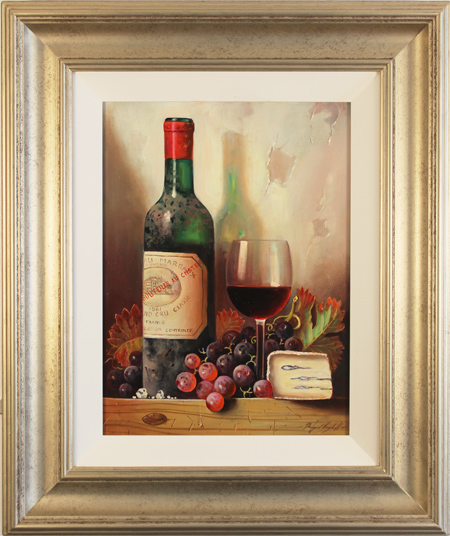 Raymond Campbell, Original oil painting on panel, Chateau Margaux, 1961, click to enlarge