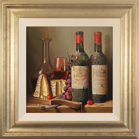 Raymond Campbell, Original oil painting on panel, Fine Pairings, click to enlarge