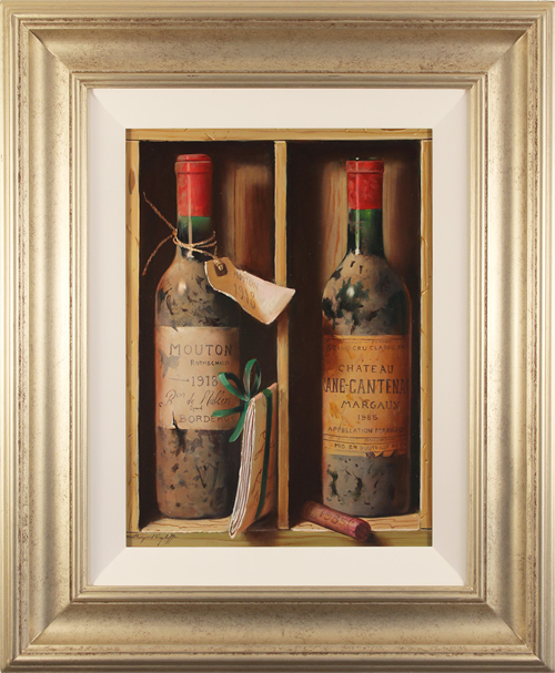 Raymond Campbell, Original oil painting on panel, Mouton Rothschild, 1918, click to enlarge