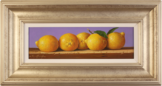 Raymond Campbell, Original oil painting on panel, Lemons, click to enlarge