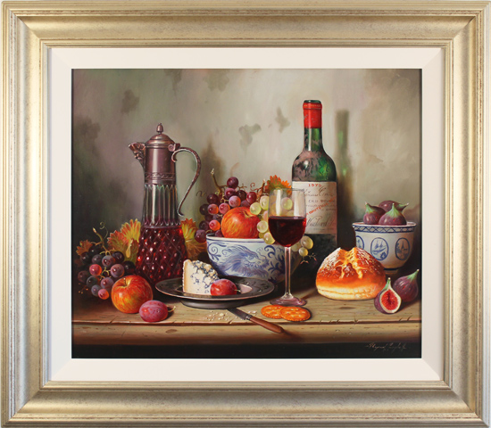 Raymond Campbell, Original oil painting on panel, A Sumptuous Selection, click to enlarge