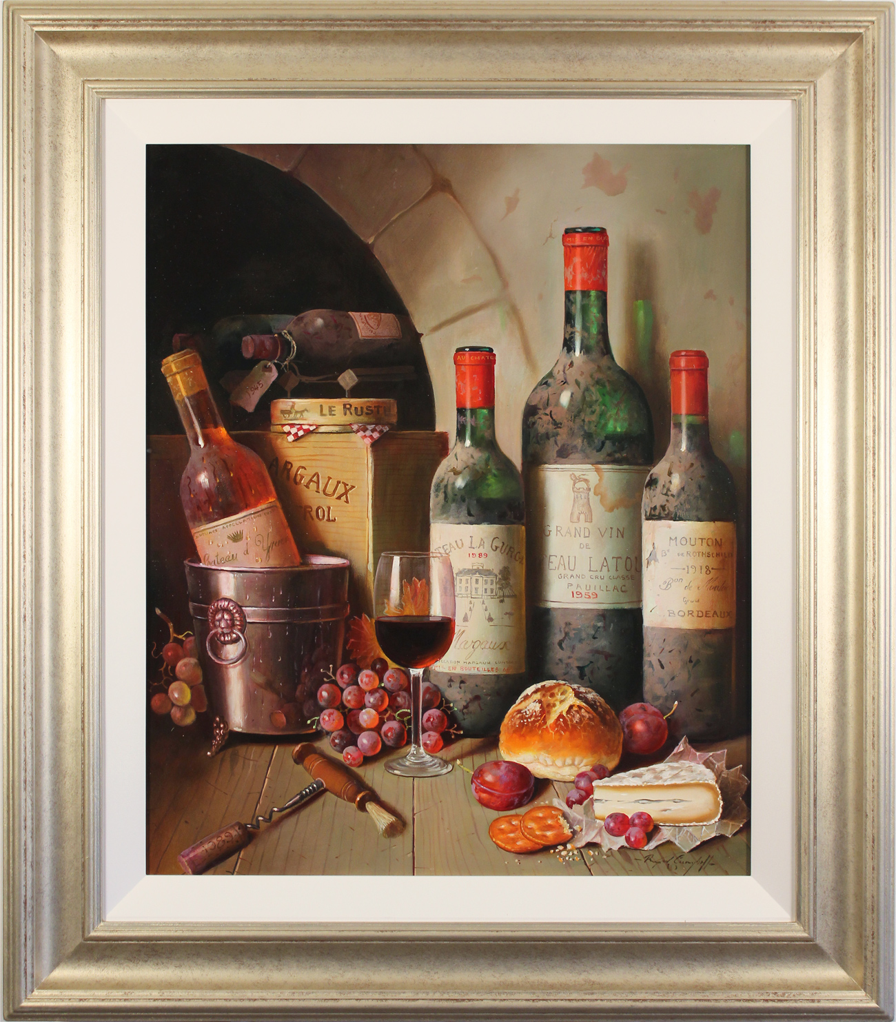 Raymond Campbell, Original oil painting on panel, The Cellar's Finest ...