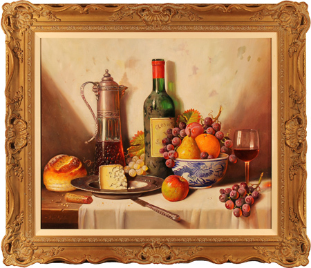 Raymond Campbell, Original oil painting on panel, Clos Du Marquis 1988, click to enlarge