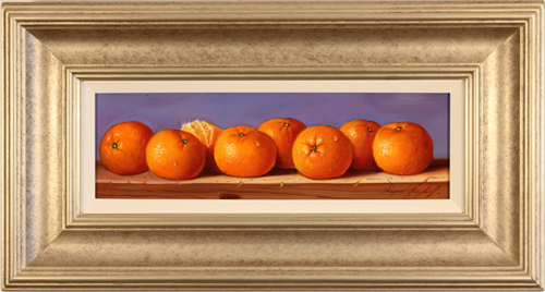 Raymond Campbell, Original oil painting on panel, Clementines, click to enlarge