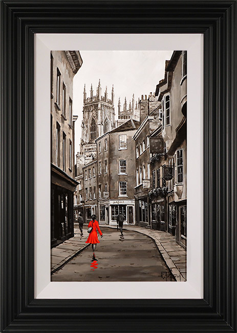 Richard Telford, Original oil painting on panel, Low Petergate, York, click to enlarge