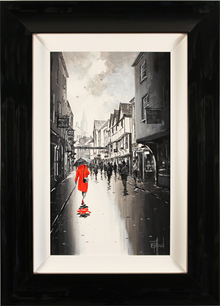 Richard Telford, Original oil painting on panel, Stonegate, York, click to enlarge