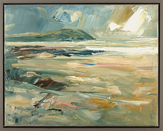 Rupert Aker, Original oil painting on canvas, Polzeath