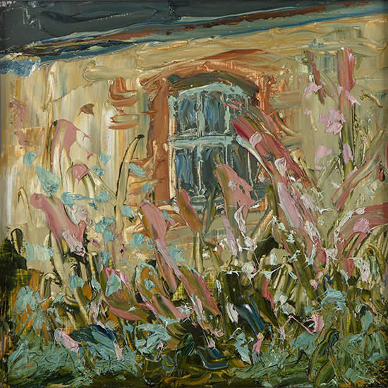 Rupert Aker, Original oil painting on paper, Cottage Window 