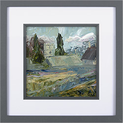 Rupert Aker, Original oil painting on paper, Miserden