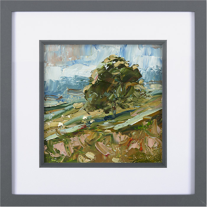 Rupert Aker, Original oil painting on paper, Summer Oak