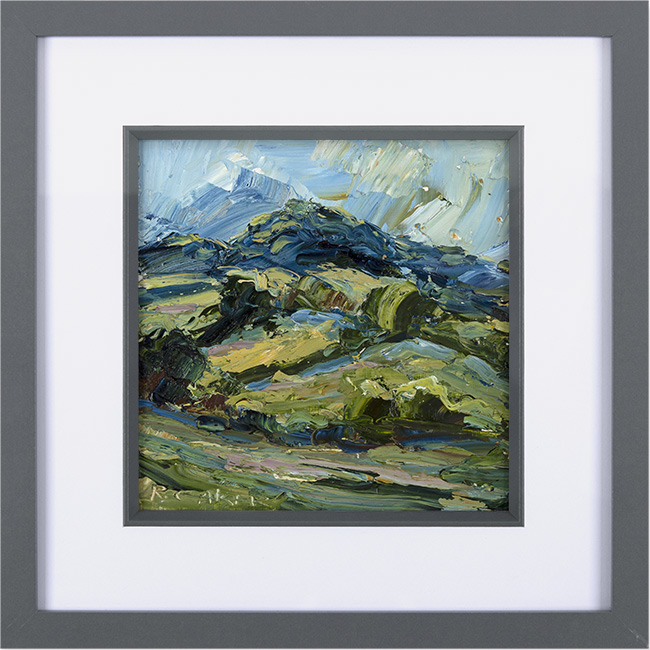 Rupert Aker, Original oil painting on paper, Dixton Hill