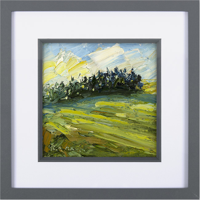 Rupert Aker, Original oil painting on paper, Barley, Wishanger
