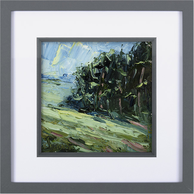 Rupert Aker, Original oil painting on paper, Wheat, Miserden