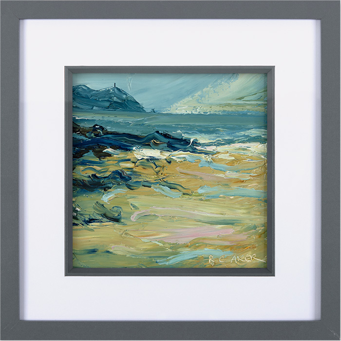 Rupert Aker, Original oil painting on paper, Polzeath, Summer