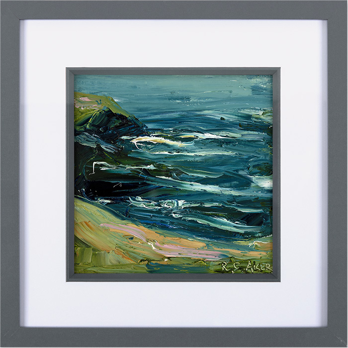 Rupert Aker, Original oil painting on paper, Trevose