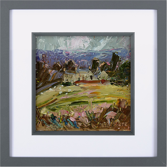 Rupert Aker, Original oil painting on paper, Sheepscombe, November