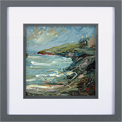 Rupert Aker, Original oil painting on paper, Port Quin