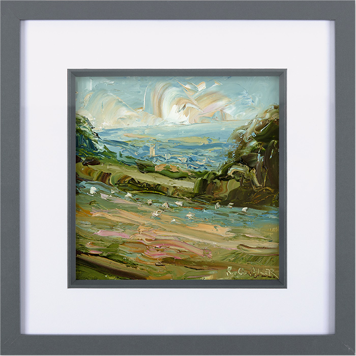 Rupert Aker, Original oil painting on paper, Sheep, Campden