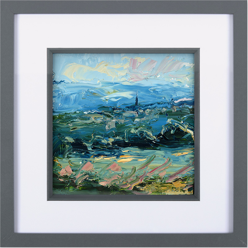 Rupert Aker, Original oil painting on paper, From Bull's Cross