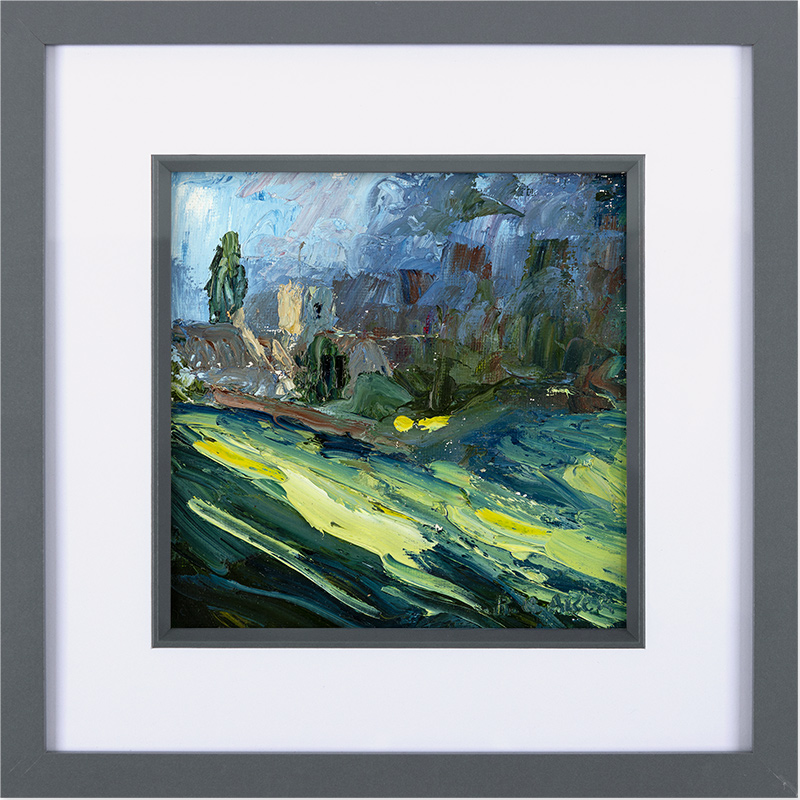 Rupert Aker, Original oil painting on paper, Daffodils, Miserden