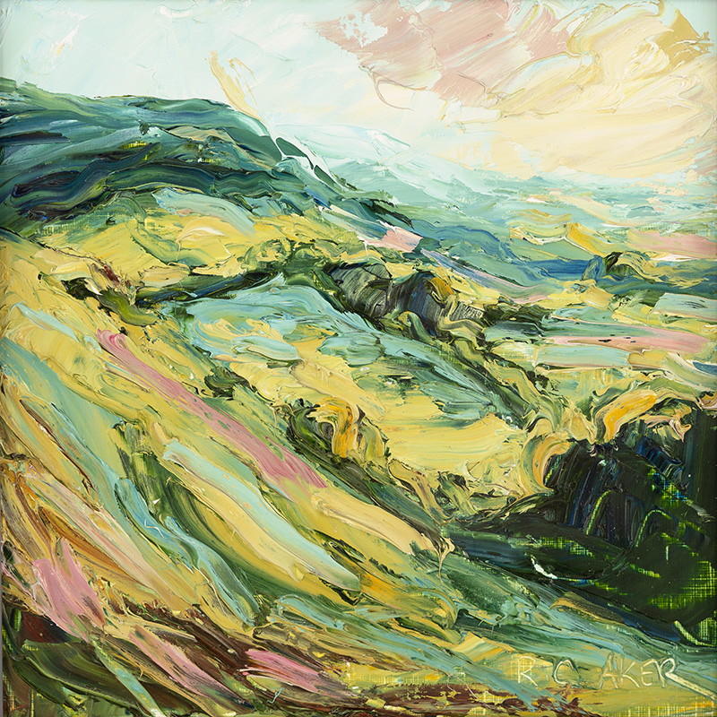 Rupert Aker, Original oil painting on paper, Barrow Wake