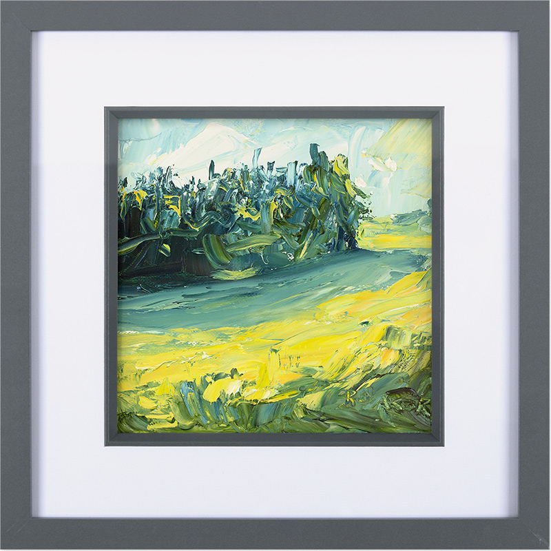 Rupert Aker, Original oil painting on paper, Oilseed, Wishanger