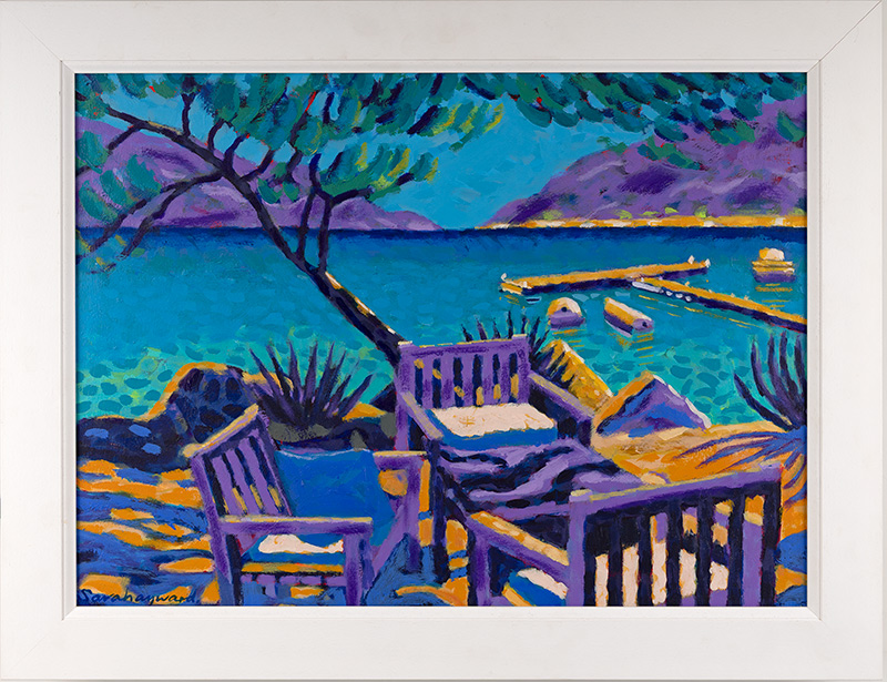 Sara Hayward, Original acrylic painting on board, Shade