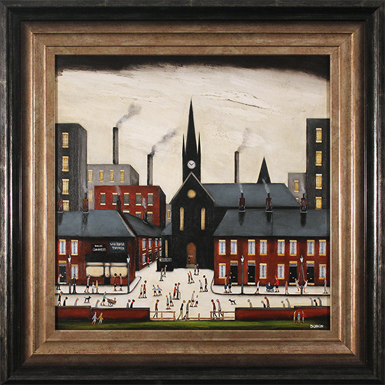 Sean Durkin, Original oil painting on panel, Stories from the Square