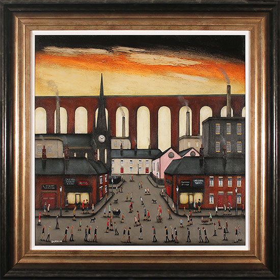 Sean Durkin, Original oil painting on panel, Factory Settings