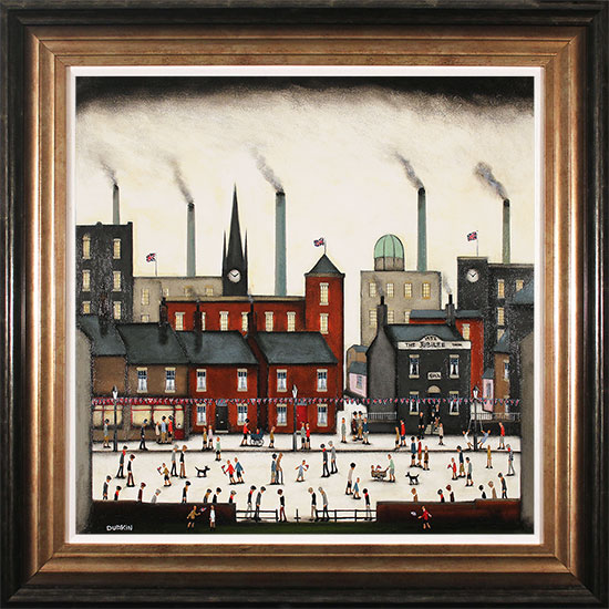 Sean Durkin, Original oil painting on panel, A Pint at The Jubilee Inn