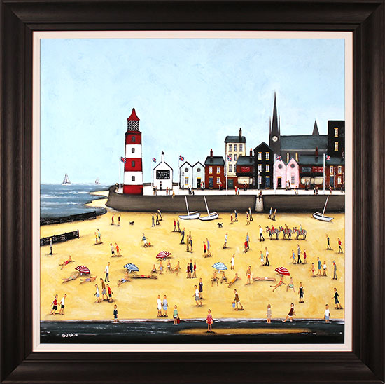 Sean Durkin, Original oil painting on panel, Oh! I Do Like to be Beside the Seaside
