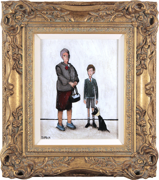 Sean Durkin, Original oil painting on panel, No Nonsense Nana