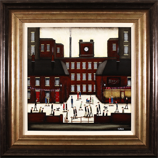 Sean Durkin, Original oil painting on panel, Meet Me at Terry's