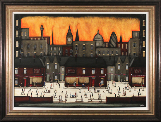 Sean Durkin, Original oil painting on panel, London Calling