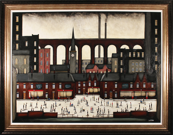 Sean Durkin, Original oil painting on panel, A Tale of Industry