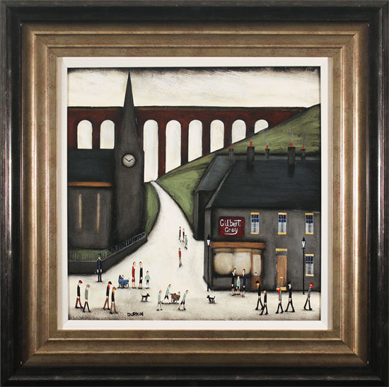 Sean Durkin, Original oil painting on panel, What's Eating Gilbert Grey?