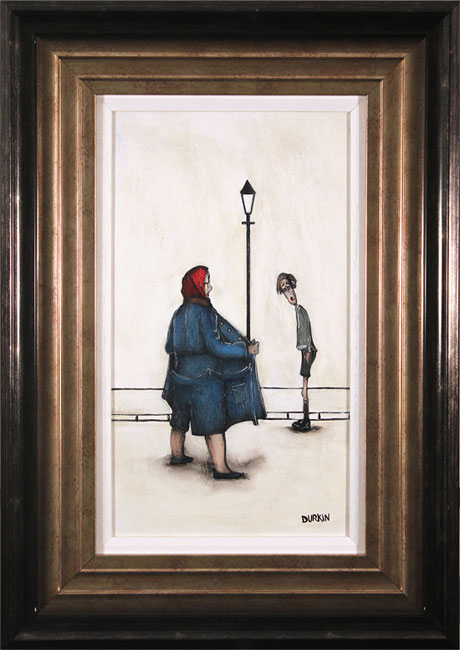Sean Durkin, Original oil painting on panel, Rebel on the Pier