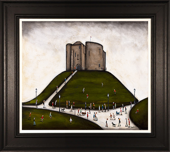 Sean Durkin, Original oil painting on panel, By Way of Clifford's Tower